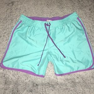 Teal & Purple Shorts